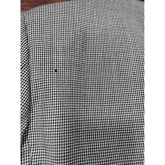 VTG Missoni Wool Long Sleeve Houndstooth Double Breasted Blazer White/Black 38 M - Picture 7 of 16